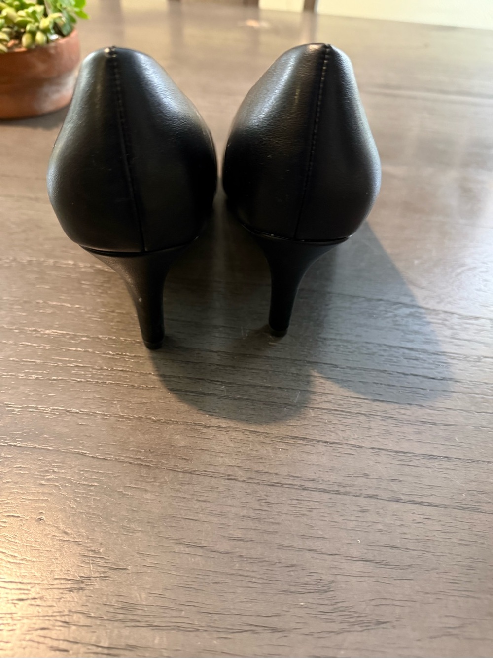 A New Day Black Pointed Toe Kitten Heels – Memory Foam Pumps Size 8 - Picture 4 of 6